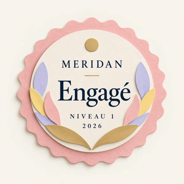Badge Meridan Engagé