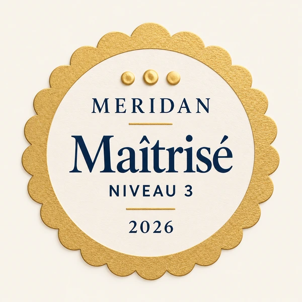 Badge Meridan Maîtrisé